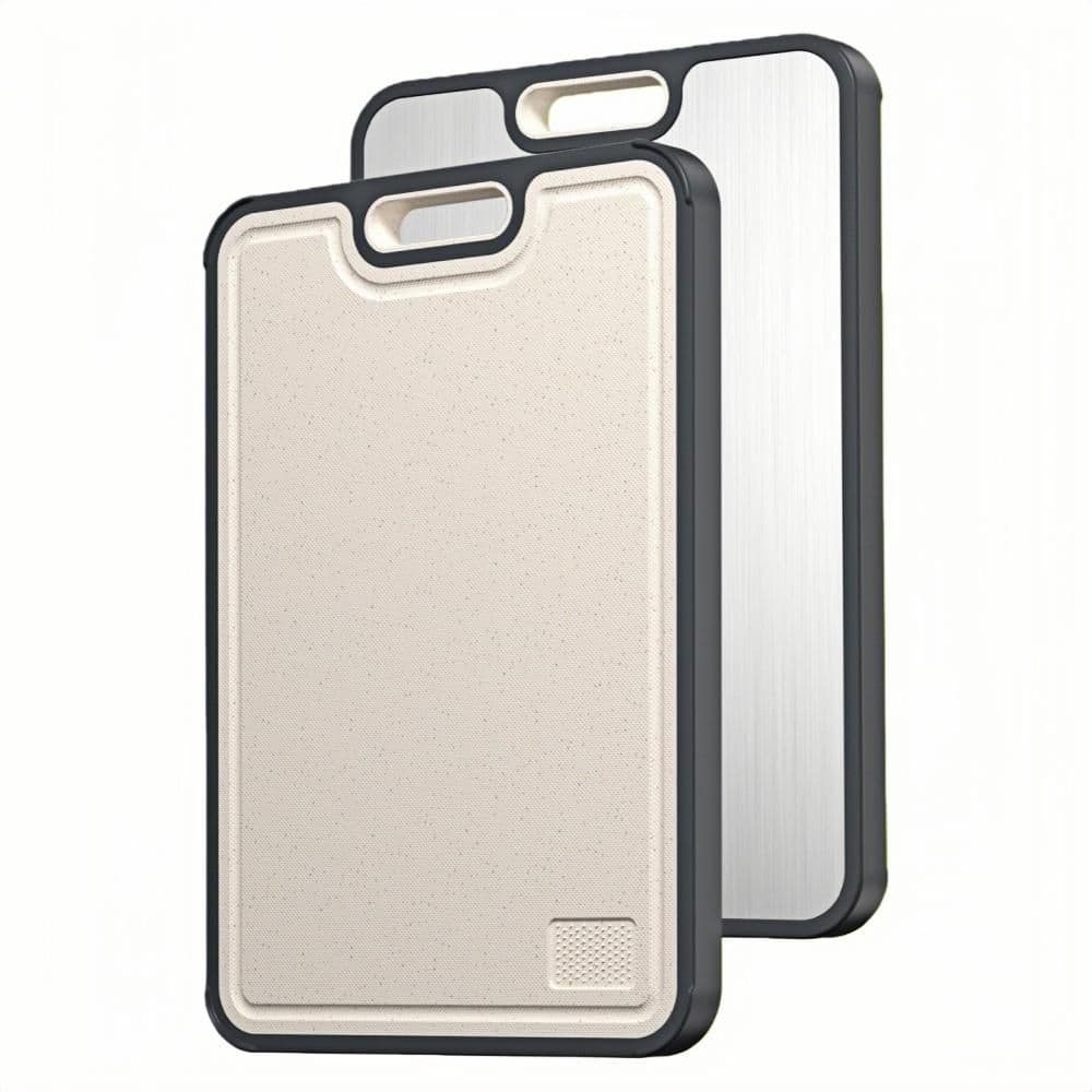 16 in. x 11 in. Titanium and PP Cutting Board with Double Sided, Food Grade, Pure and Easy to Clean for Kitchen (1-Pack)
