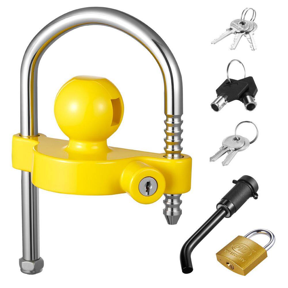 Trailer Hitch Lock Kit Fits for 1-7/8 in., 2 in., 2-5/16 in. Couplers, Heavy-Duty Anti-Theft Trailer Ball Lock with Keys price history on PriceWatchPro