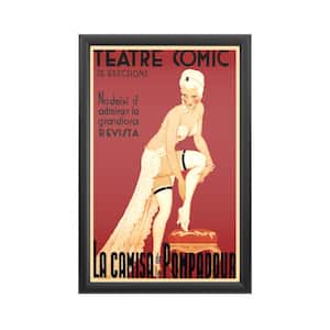 "Teatre Comic de Barcelona" by Unknown Framed with LED Light Vintage Advertisement Wall Art 24 in. x 16 in.