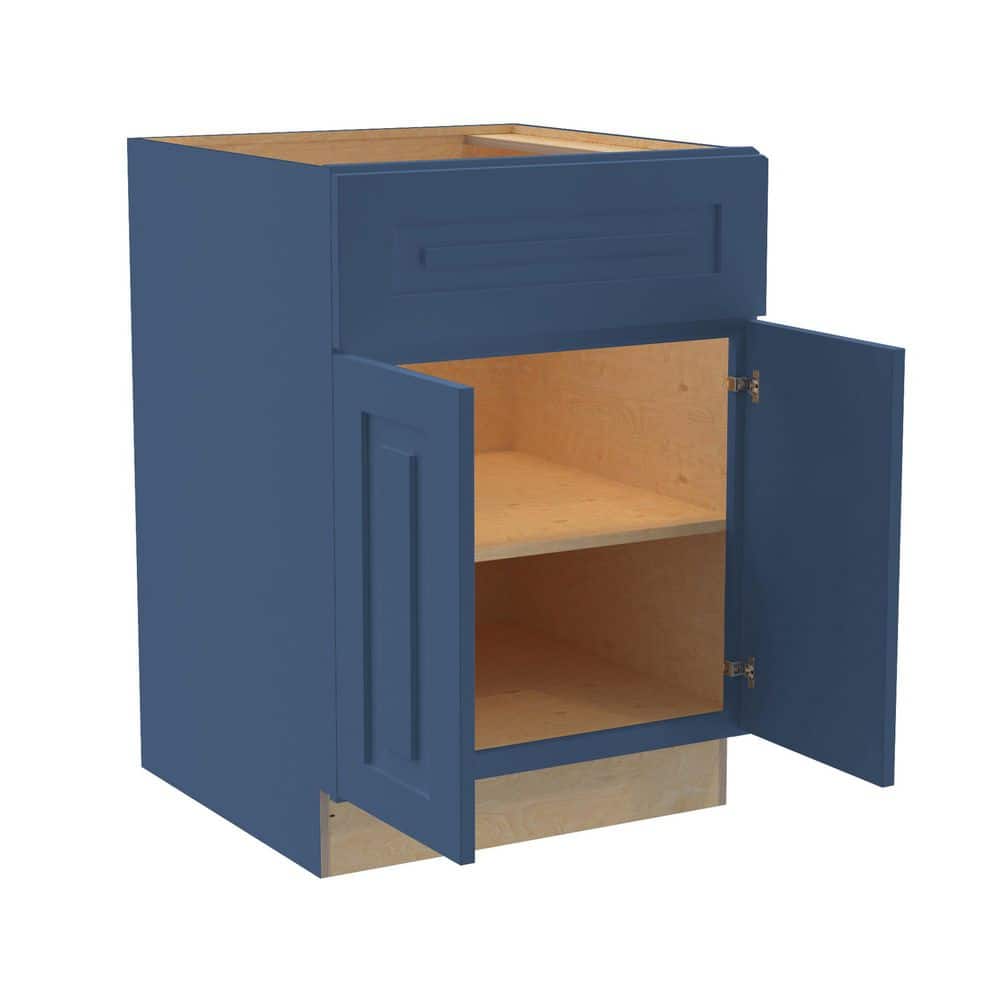 Grayson 30 in. W x 24 in. D x 34.5 in. H Assembled Plywood Base Kitchen Cabinet in Mythic Blue with Soft Close price history on PriceWatchPro
