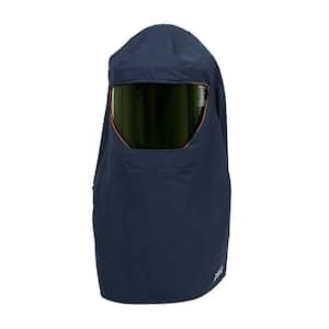 Men's Navy Arc Hood Including Protective Lens, Bracket and Hard Hat Adapter, 40 cal/sq. cm