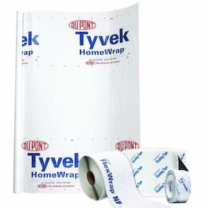 5 ft. x 200 ft. Tyvek HomeWrap with Flashing Tape and FlexWrap Pack