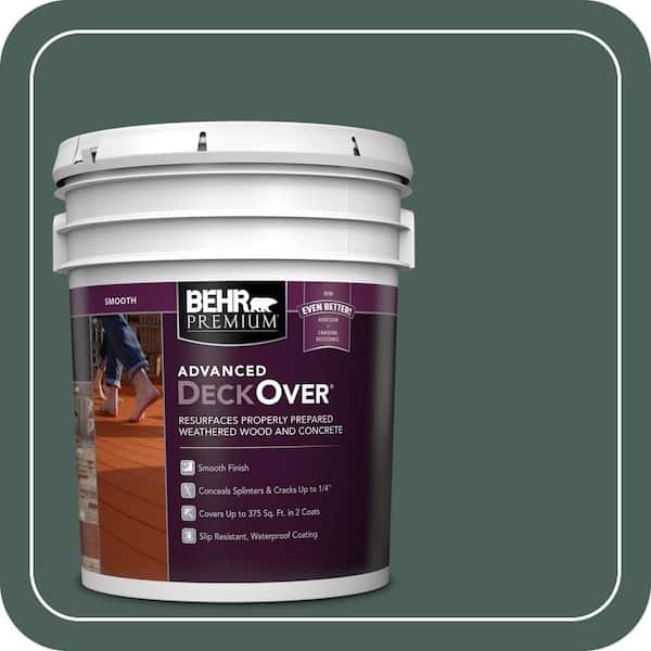 5 gal. #SC-114 Mountain Spruce Smooth Solid Color Exterior Wood and Concrete Coating