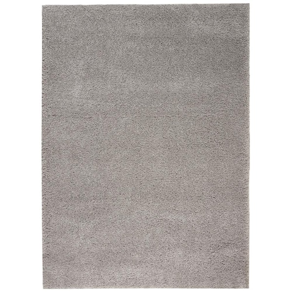 Nourison Malibu Shag Silver 5 ft. x 7 ft. Shag Contemporary Area Rug