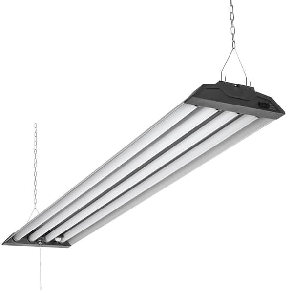 4 ft. 100-Watt LED Motion Sensor Shop Light Fixture, Linkable, Frosted Lens, 5000K Daylight 10000 Lumens