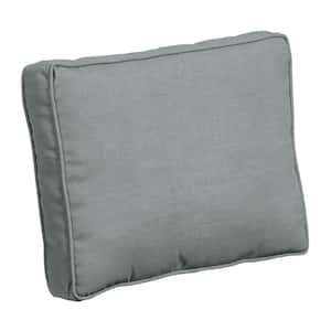 ProFoam 24 in. x 19 in. Stone Grey Leala Rectangle Outdoor Plush Deep Seat Pillow Back