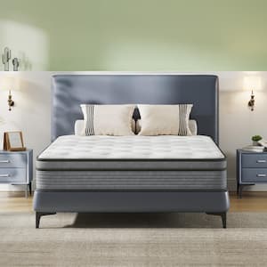 Twin Medium Hybrid Memory Foam, Individual Pocket Spring 10 in. Bed-in-a-Box Mattress