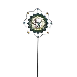 63 in. H Metal and Stainless Steel Wind Spinner