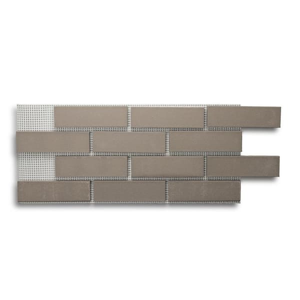 Brickwebb 28 in. x 10.5 in. x 0.5 in. Brickwebb Tundra Thin Brick Sheets (Box of 5-Sheets)