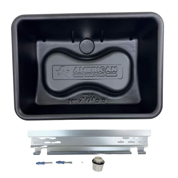 Tankless Water Heater Drain Pan-Undrilled-for Whole Home or Single Room Tankless Water Heaters