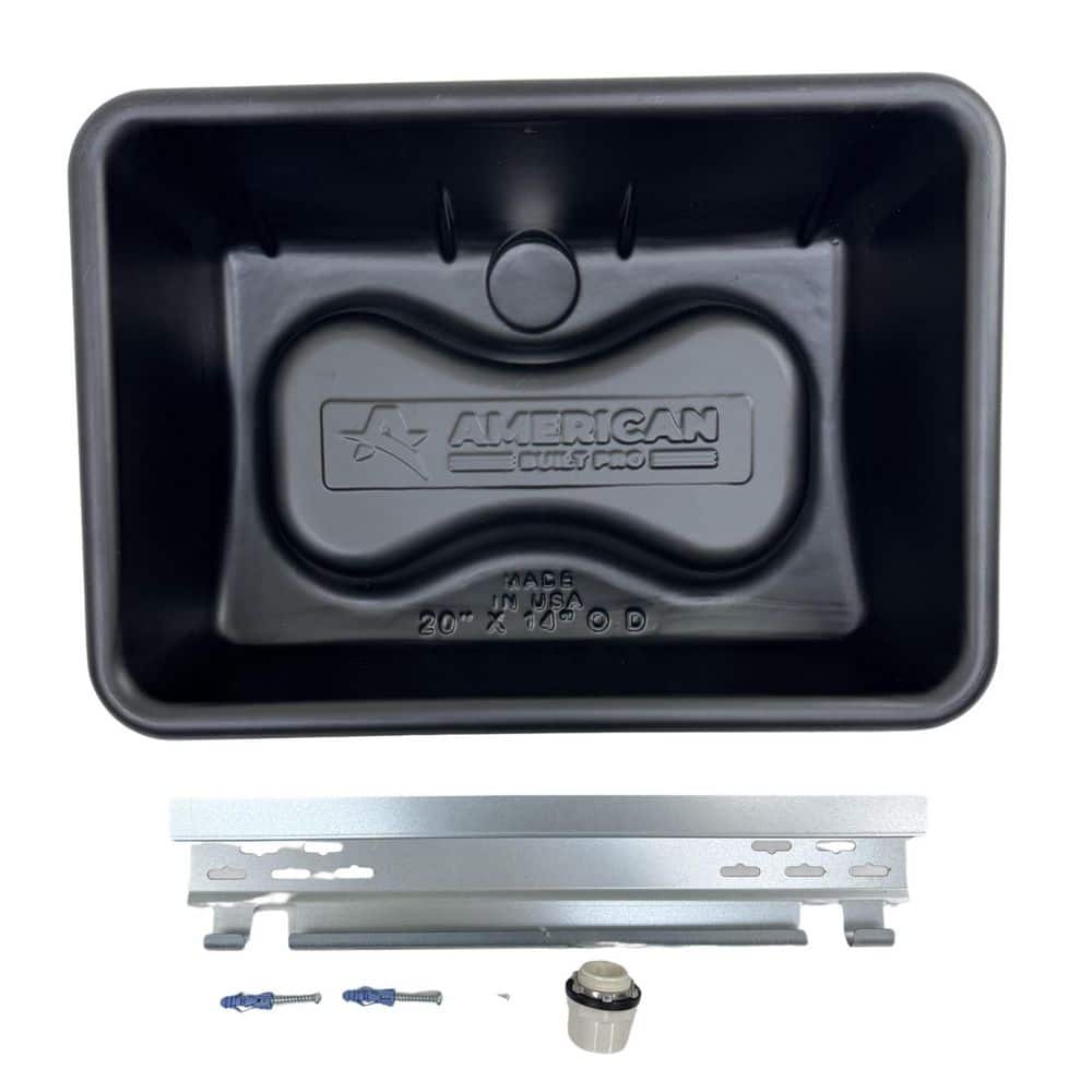 Tankless HIPS Water Heater Drain Pan-Undrilled-For Whole Home or Single Roo