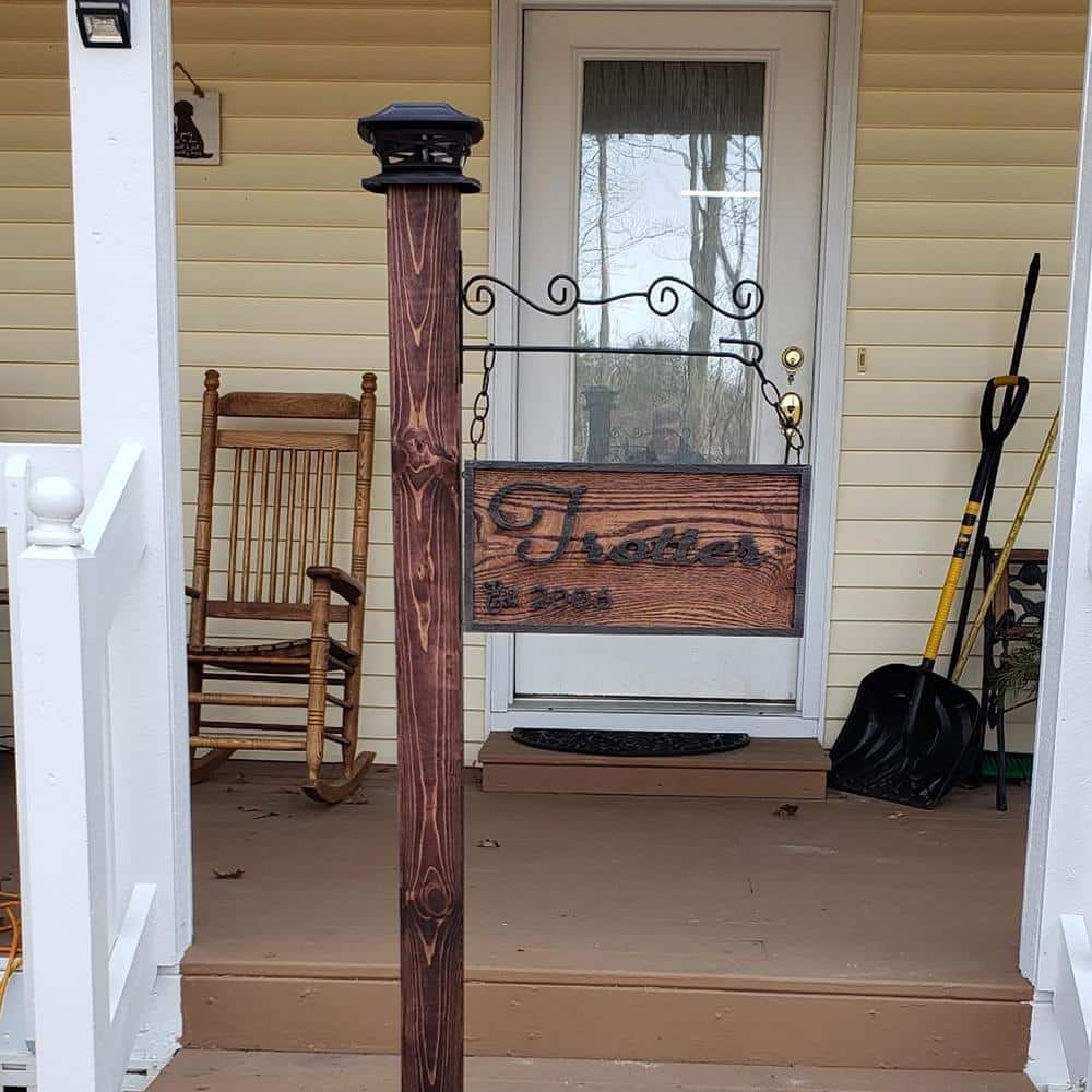Black Wrought Iron Horizontal Garden Flag Wall Hanger