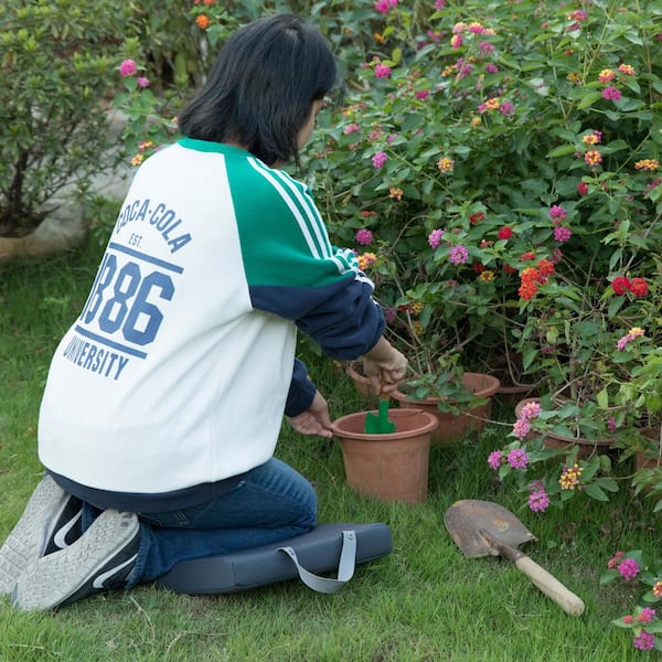 Khaki Garden Weeding Kneeling Pad Outdoor Gardening Knee Support Mat 14" x 10" 