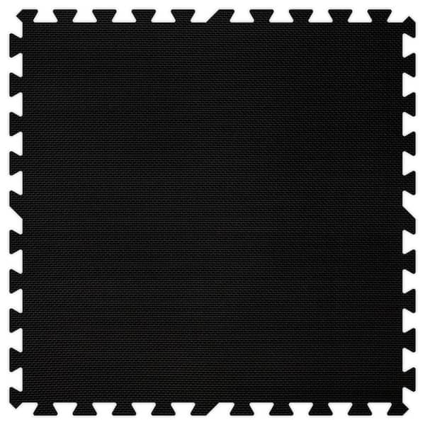 Groovy Mats Black 24 in. x 24 in. Comfortable Mat (100 sq.ft. / Case)