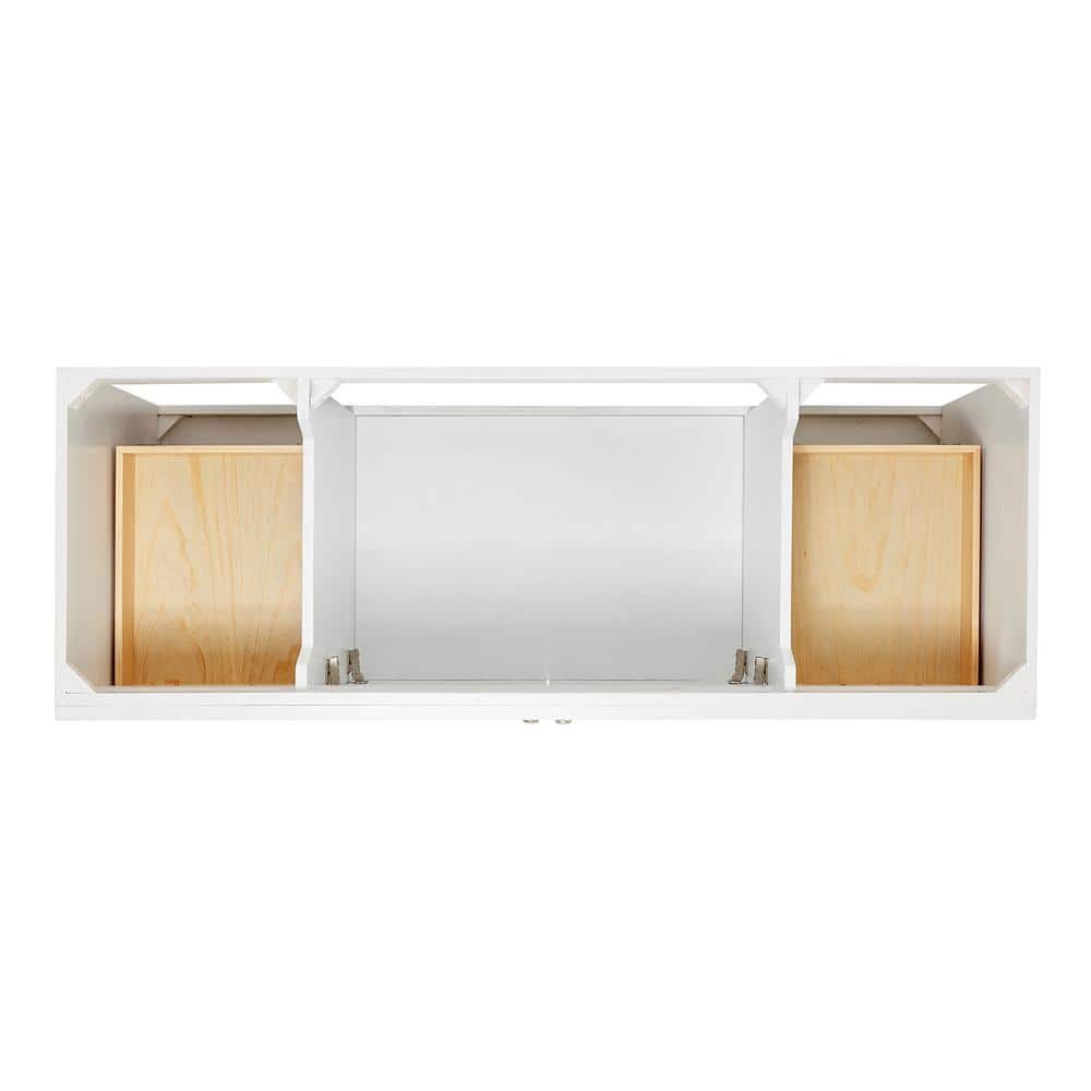 Hamlet 60" White Freestanding Single Sink Vanity with Quartz Top