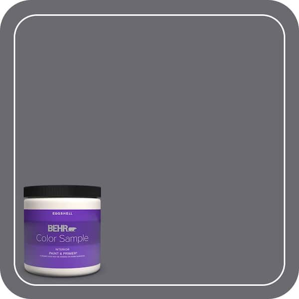 BEHR PREMIUM PLUS 8 oz. #T16-15 Charcoal Plum Eggshell Enamel