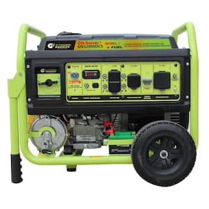 12000-Watt Electric Start Gasoline/Propane Portable Generator with CO Detector