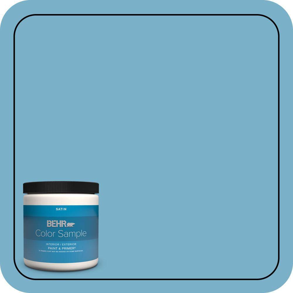 8 oz. #M490-4 Frisky Blue Satin Enamel Interior/Exterior Paint & Primer Color Sample price history on PriceWatchPro