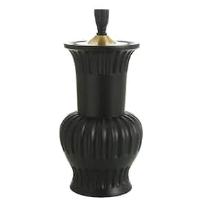 For Living Room Floor Black Decorative Vase Amphora 9.25 in.