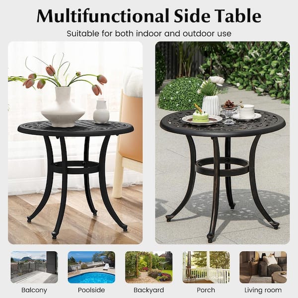 Outdoor Coffee Tables For Patio Tangkula 24 Inch Cast