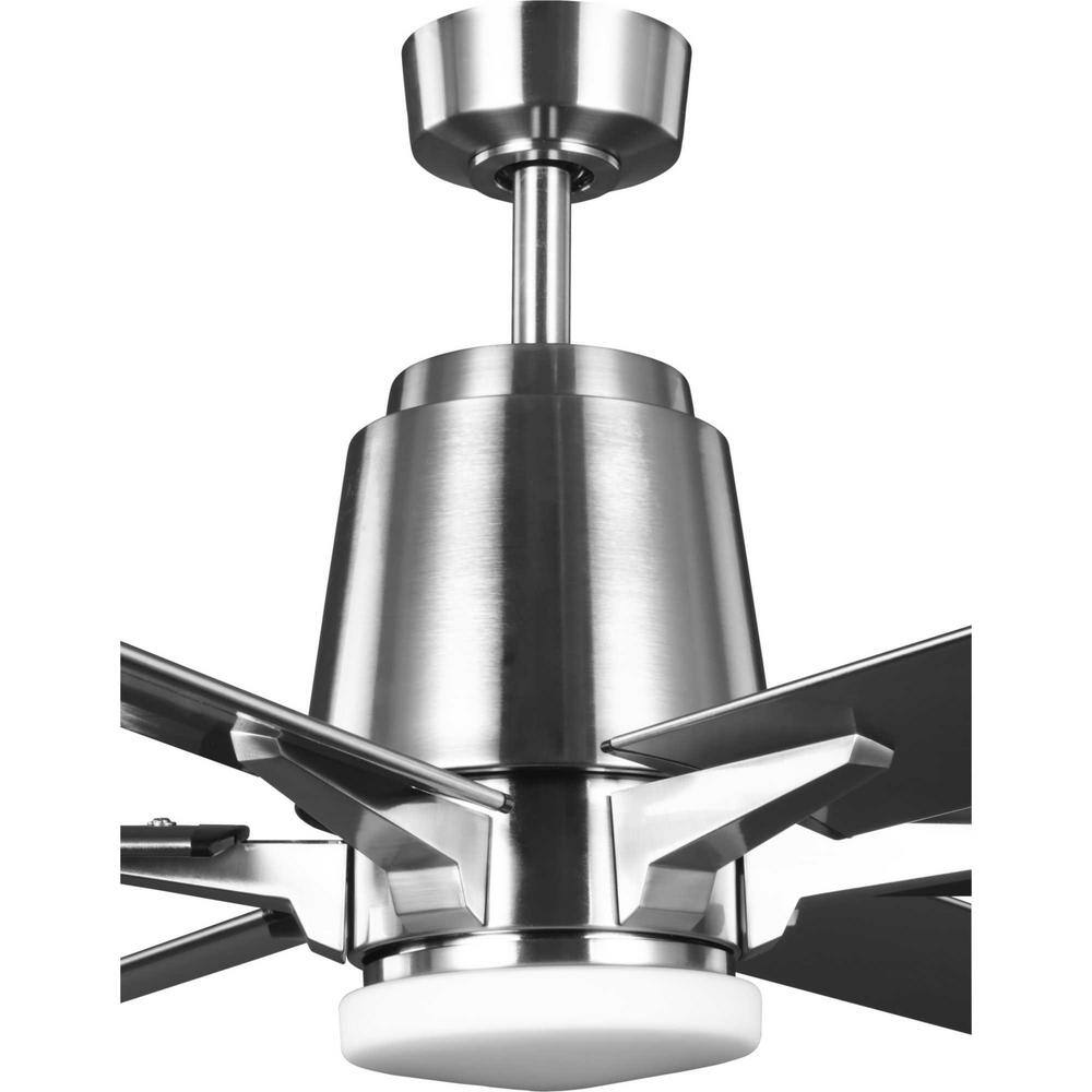 Arlo 60-Inch Brushed Nickel Ceiling Fan with LED Light and Remote