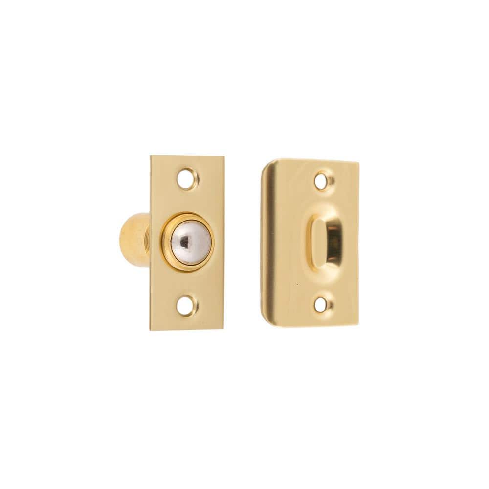 Solid Brass Wide Roller Ball Catch in Polished Brass No Lacquer price history on PriceWatchPro