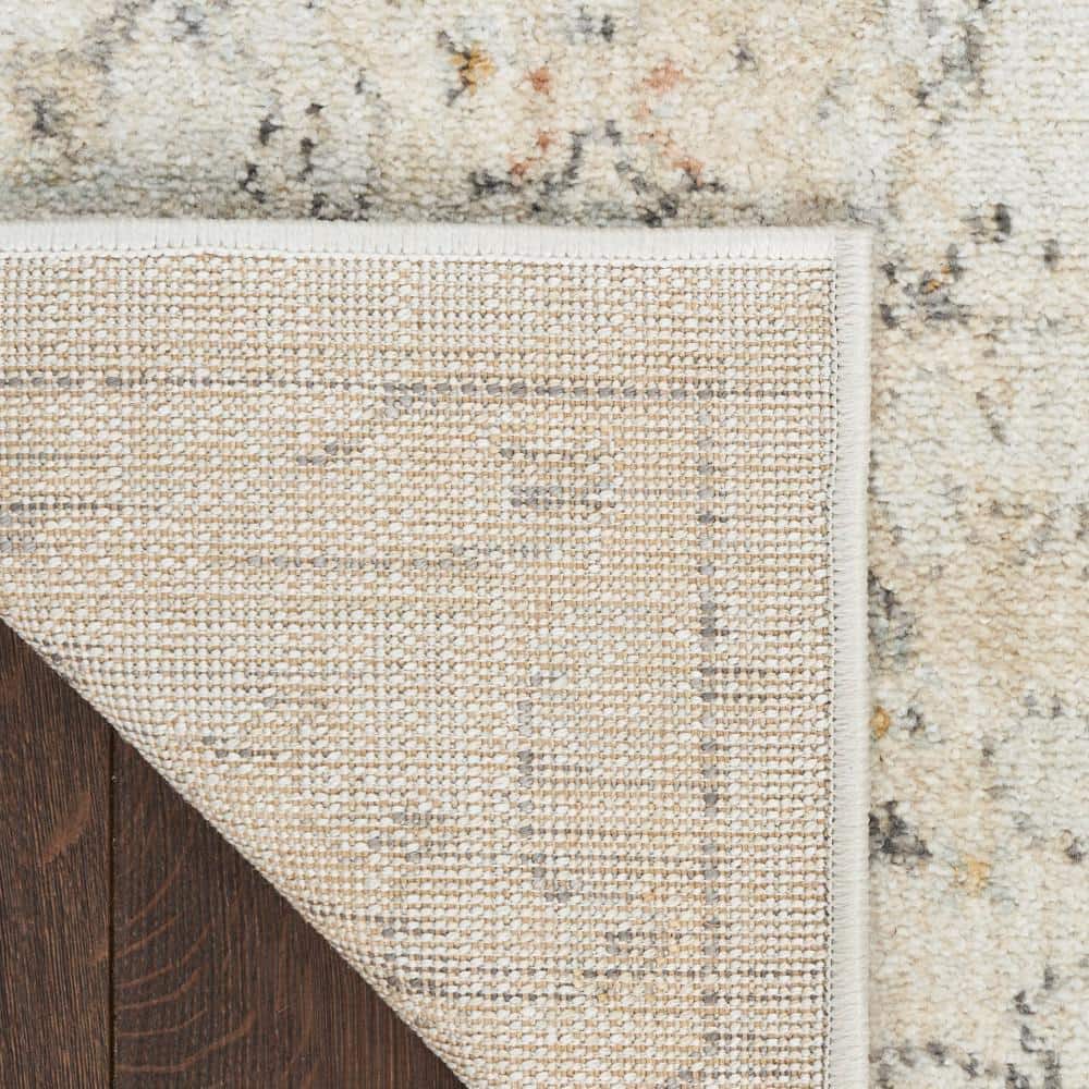 Handmade Gray Floral Synthetic 9' x 12' Area Rug