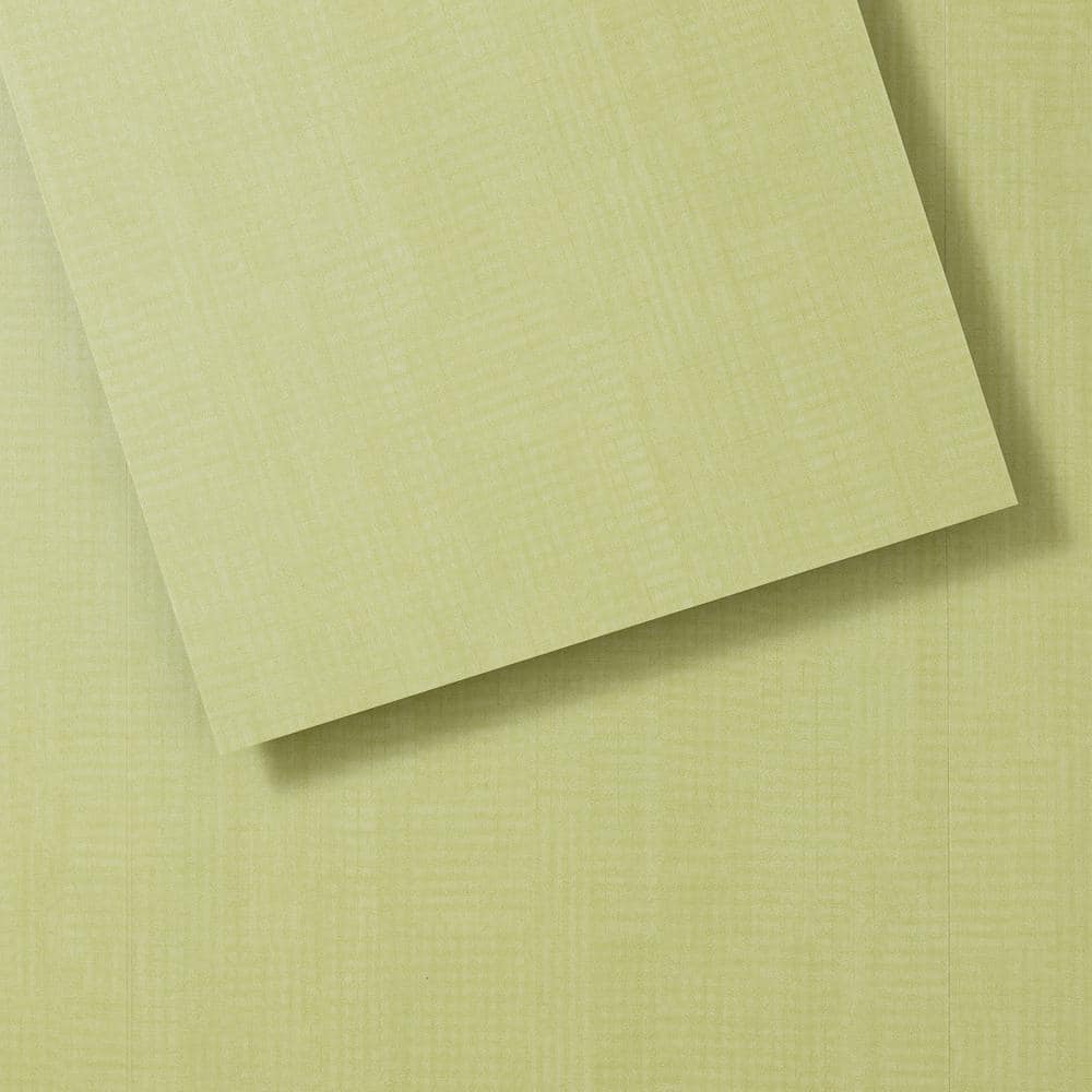 Lilypad Light Green 12" x 24" Adhesive Vinyl Tile Flooring