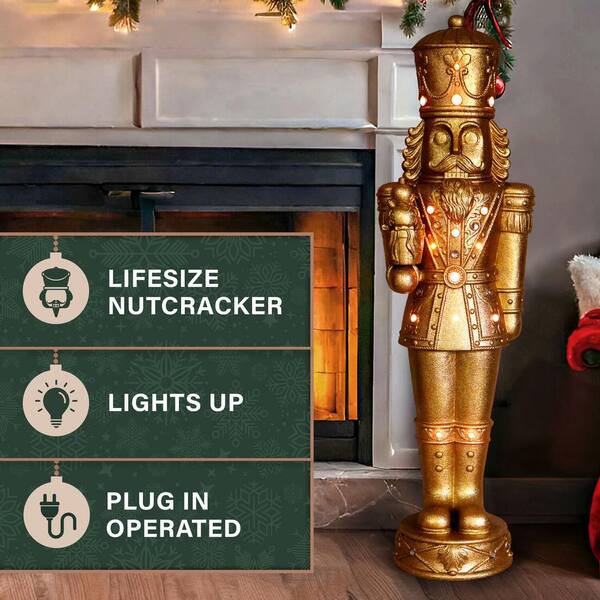 Fraser Hill Farm 4-ft. Prelit Metallic Gold Christmas
