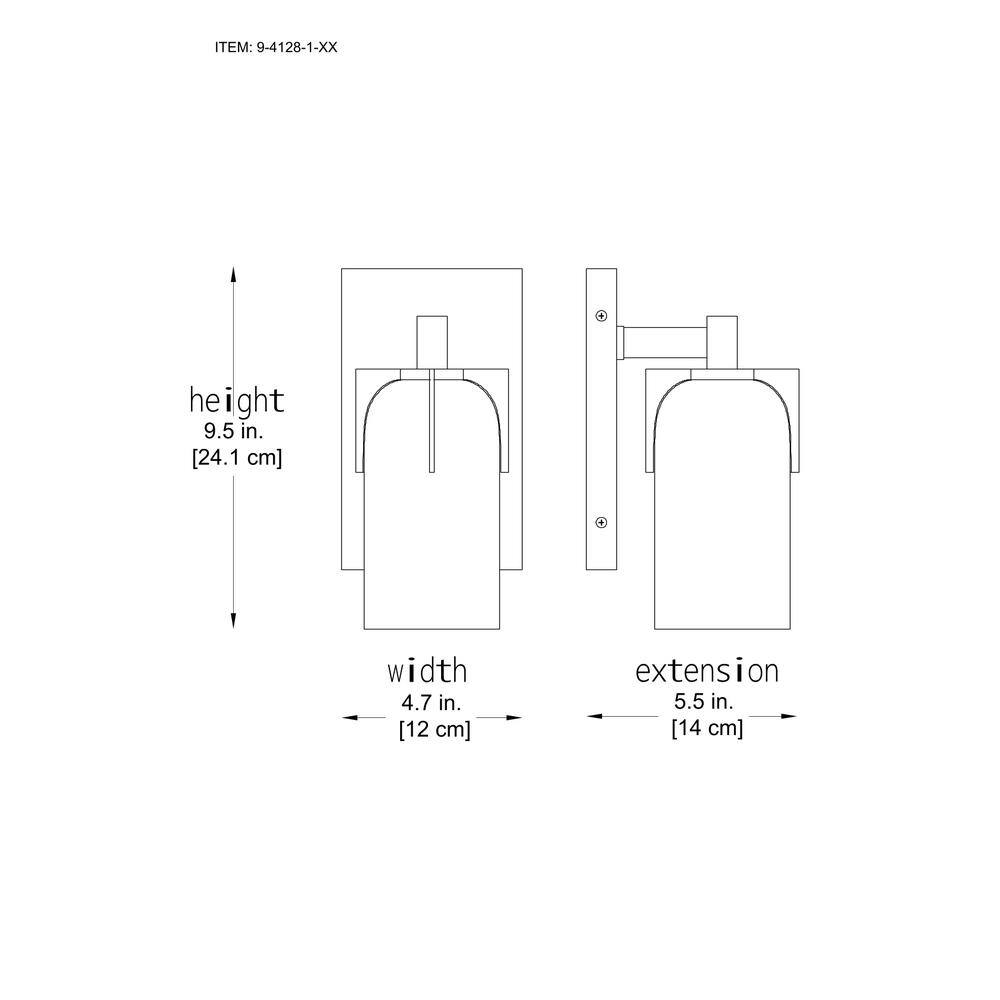 Warm Brass and Opal Glass 1-Light Vanity Sconce