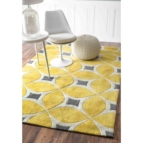 Gabriela Contemporary Sunflower Doormat 2 ft. x 3 ft.  Area Rug