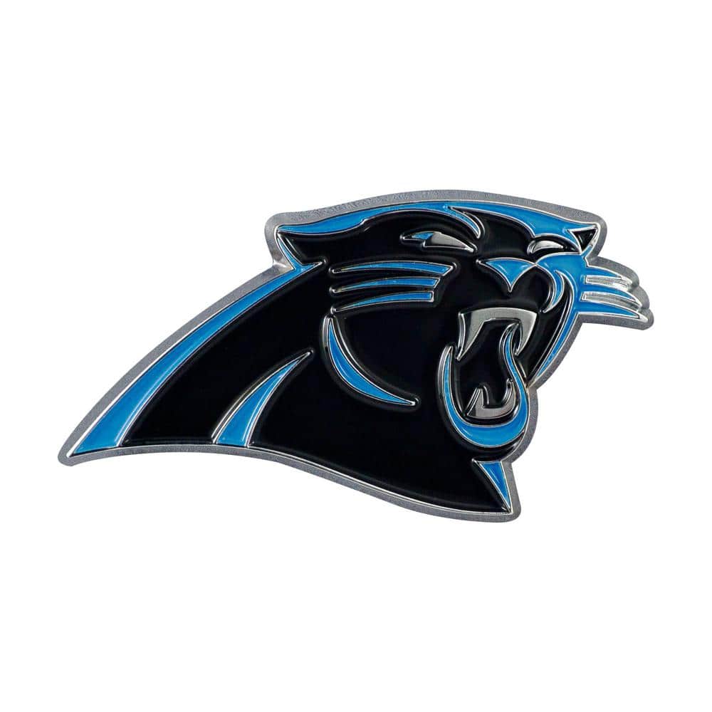  Team ProMark NFL Carolina Panthers Premium Metal Auto Emblem,  Chrome, 3 : Automotive Decorative Emblems : Sports & Outdoors