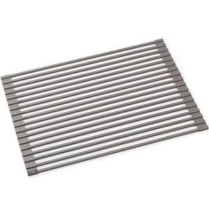 sink workstation kore multipurpose drying dish rack roll matte brown kraus krm