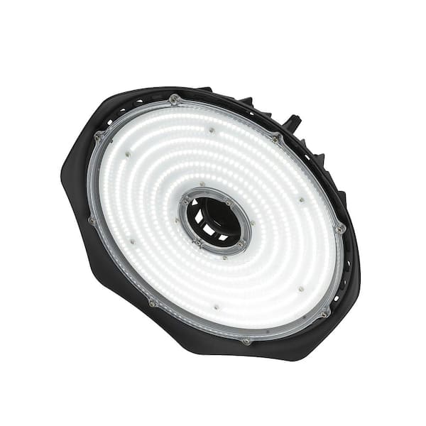 Jonathan Y JYL9801A 12 in. 200-Watt Integrated LED High Bay Indoor/Outdoor Ufo Light with 26000 Lumens 5000K, Black