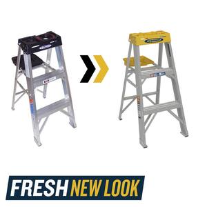3 ft. Aluminum Step Ladder (7 ft. Reach Height) with 300 lb. Load Capacity Type IA Duty Rating