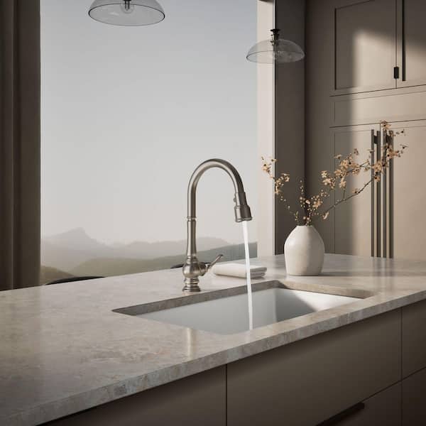 KOHLER Artifacts Single-Handle Kitchen Sink Faucet with Konnect
