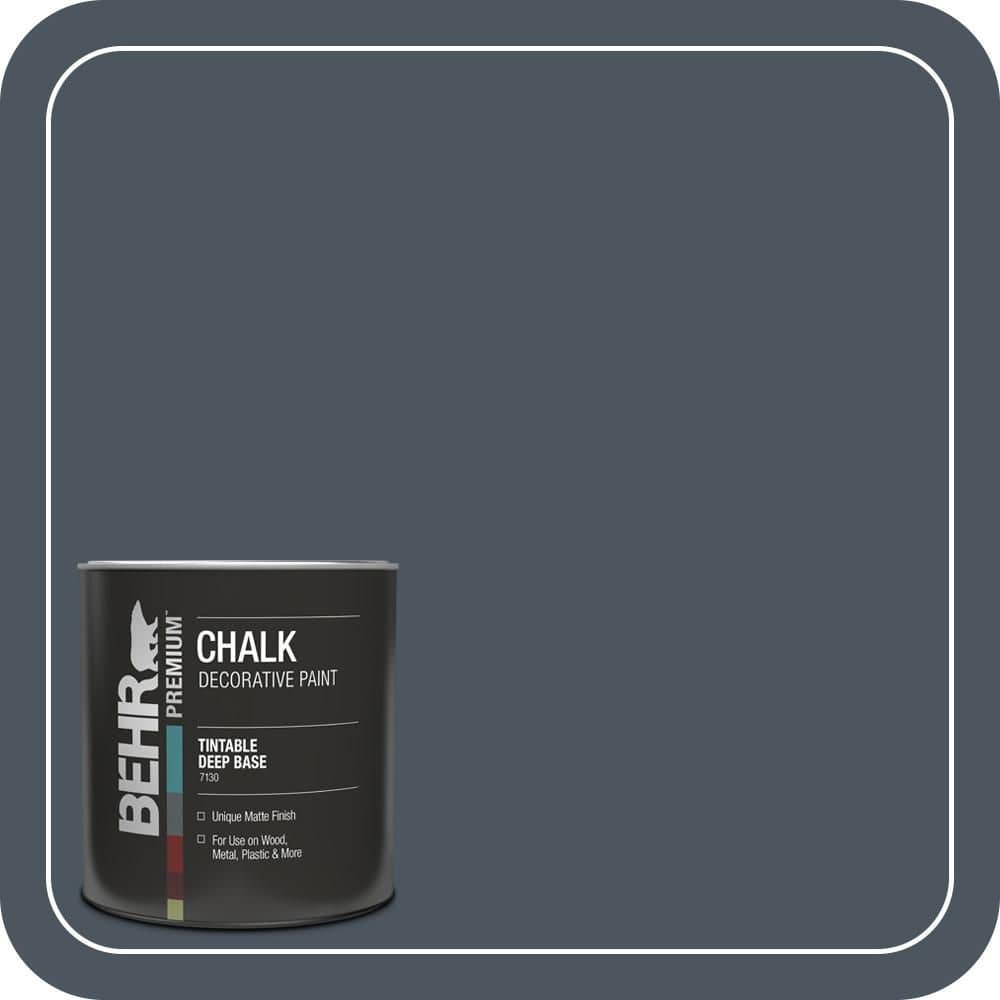 BEHR 1 qt. #N480-7 Midnight Blue Interior Chalk Finish Paint