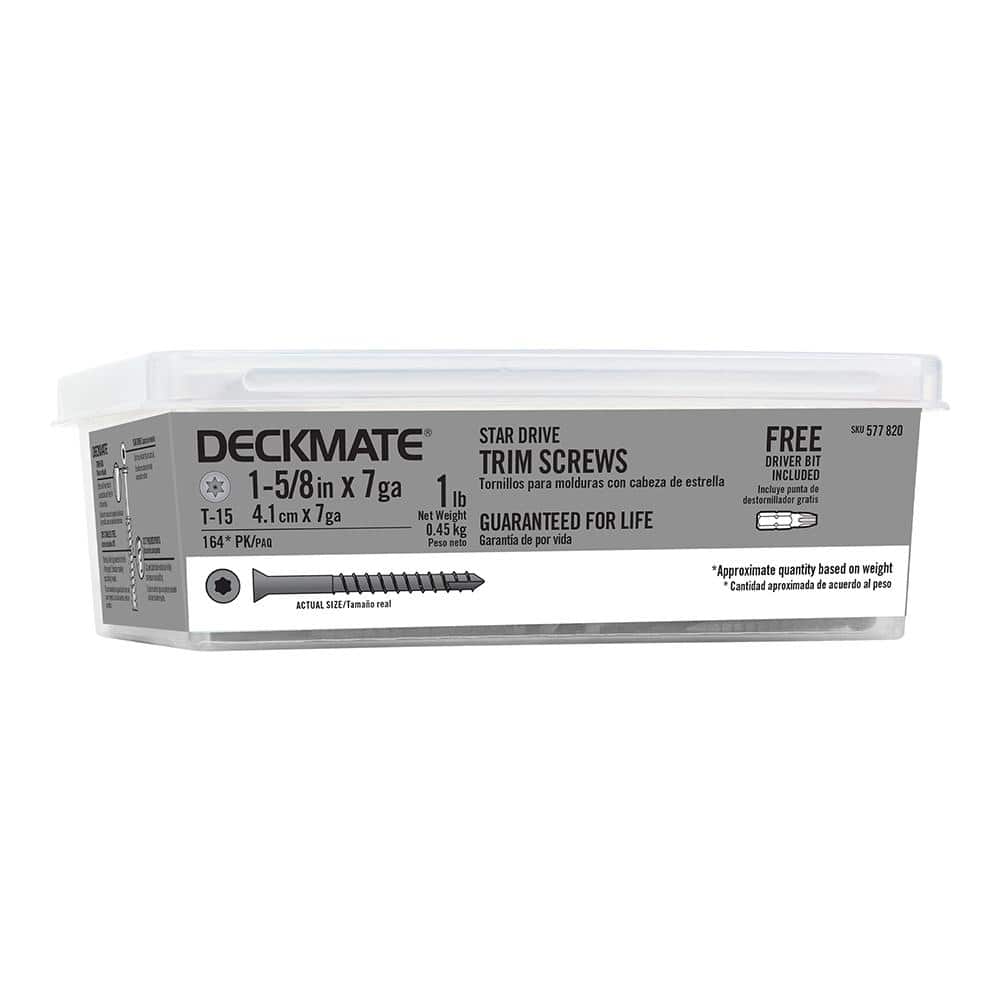5-Pack #7 x 1-5/8 in. Trim Screw (5 lb / 820-Piece) price history on PriceWatchPro