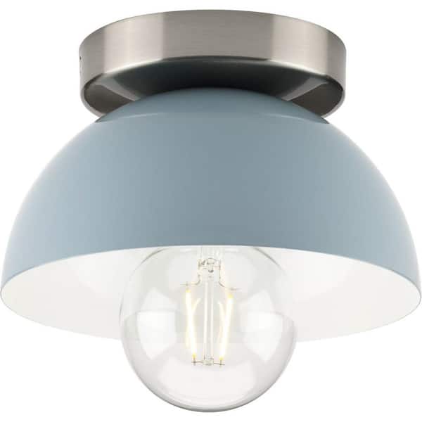 blue flush mount light