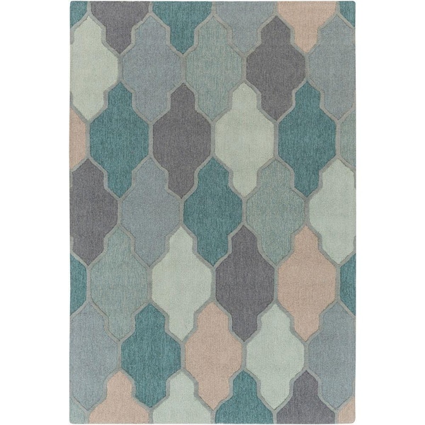 Livabliss Pollack Morgan Teal 8 ft. x 11 ft. Indoor Area Rug