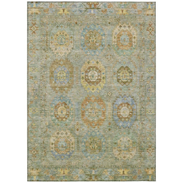 Addison Rugs Chantille Machine Washable Indoor/Outdoor Abstract ACN2227 Aloe 3 ft. x 5 ft. Area Rug