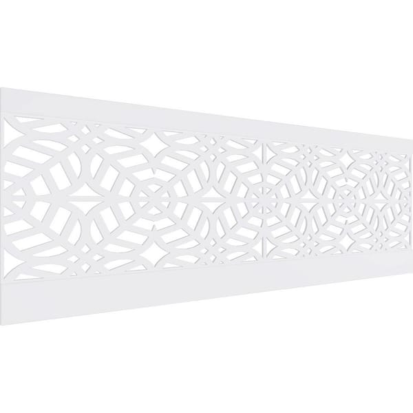Ekena Millwork 40 in. H x 94-1/2 in. W 21.04 sq. ft. Garland PVC Wainscot Paneling Kit