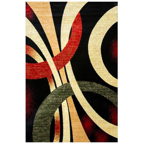 MSRUGS Spinningfields Multicolor 4 ft. x 5 ft. Polypropylene Area Rug