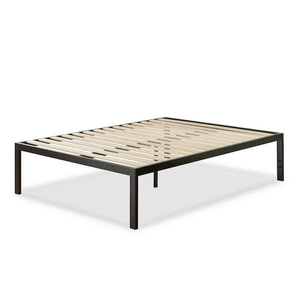 Zinus Lorrick Black Metal Full Platform Bed Frame