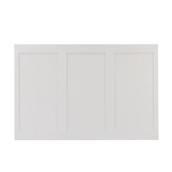 Unbranded 1/4 in. x 48 in. x 32 in. Shaker Style Primed MDF Wainscot Paneling