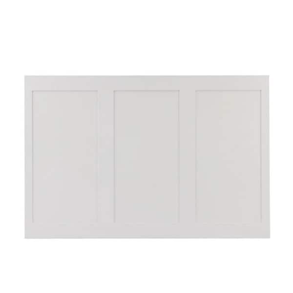 Unbranded 1/4 in. x 48 in. x 32 in. Shaker Style Primed MDF Wainscot Paneling
