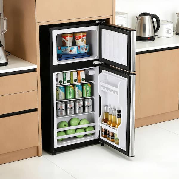 INSTER 3.8 cu. ft. Mini Refrigerator Double Doors Fridges with