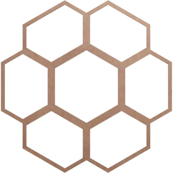 Ekena Millwork 0.375 in. x 34 in. x 34 in. Wood Medallion Moulding