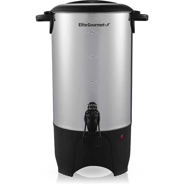Elite Gourmet Dual Coffee Maker with Two Stainless Steel Interior