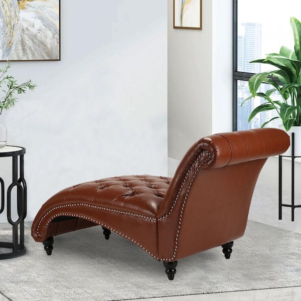 Light Wood Chaise Longue